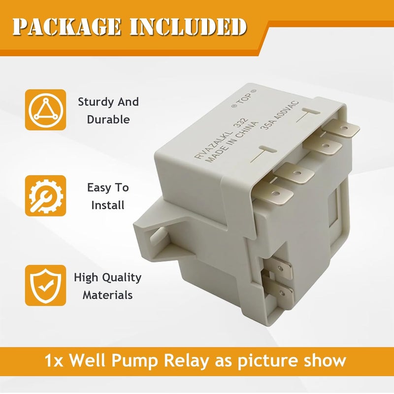 repustor Well Pump Relay Control Box for Franklin Control Boxes 5 to 15hp, 230 Volts and Others Conventional Well Pump Control Box Replace 155031102 155031110 305213902 - Image 5